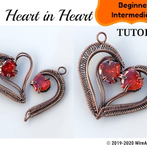 Wire Wrap Tutorial, Wire Wrap Tutorial, Anleitung von WireArtTutorials: Herz Anhänger, DIY Schmuck, Schmuckherstellung, Anleitung zum Drahtweben