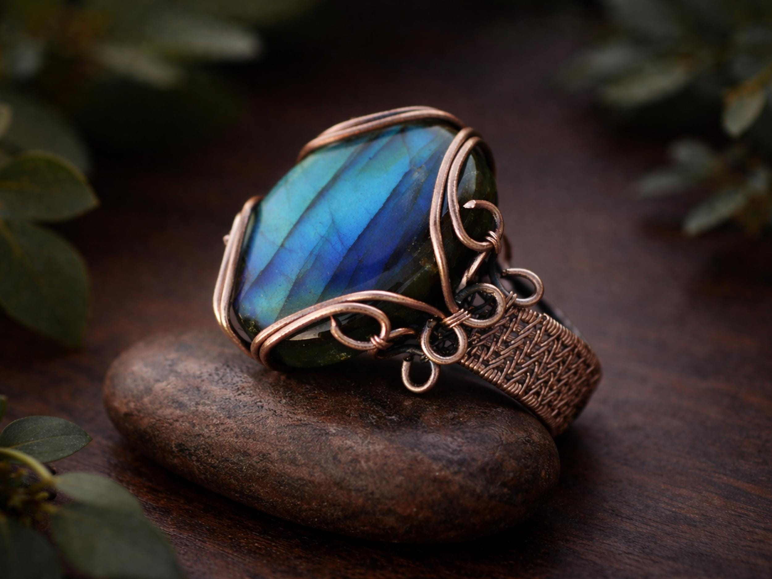 TUTORIAL Ocean Shield Ring PDF Pattern,wire Wrapped Woven Jewelry ...