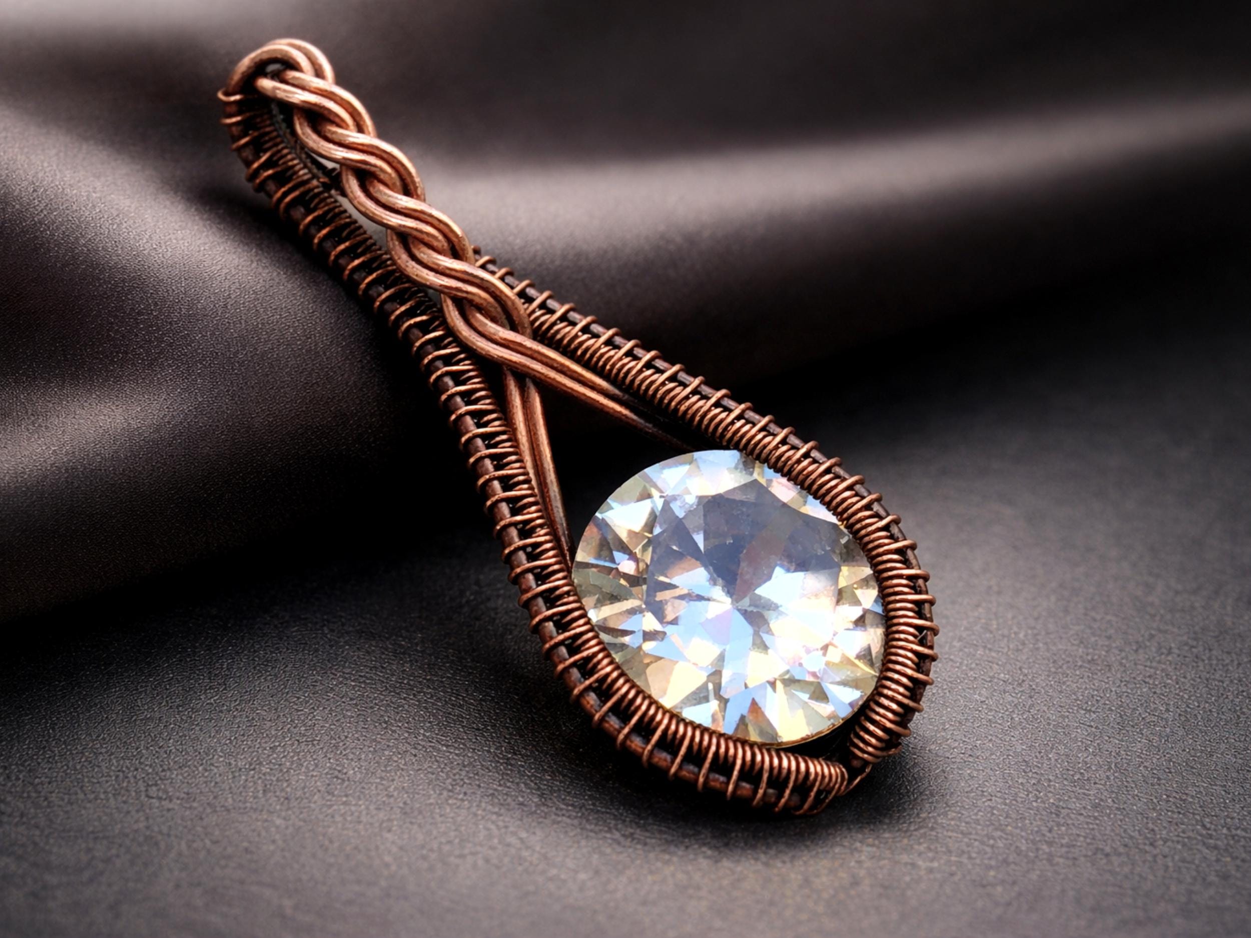 Wirearttutorials Stellar Pendant, Wire Wrap Tutorial, Crystal Pattern ...