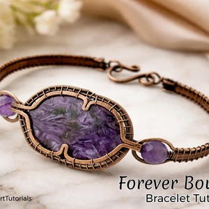 Forever Bound Armband Tutorial, Wire Wrapping Element, DIY Schmuckherstellung, Weben, Schritt für Schritt Schmuck, Bastelidee