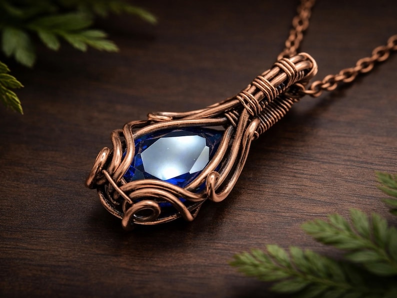 WireArtTutorials Gloryペンダントワイヤーラップチュートリアル、ワイヤーラッピングパターン、DIYジュエリー、クリスタルジュエリー作り、ワイヤーウィービング、ワイヤーアートチュートリアル 画像 2