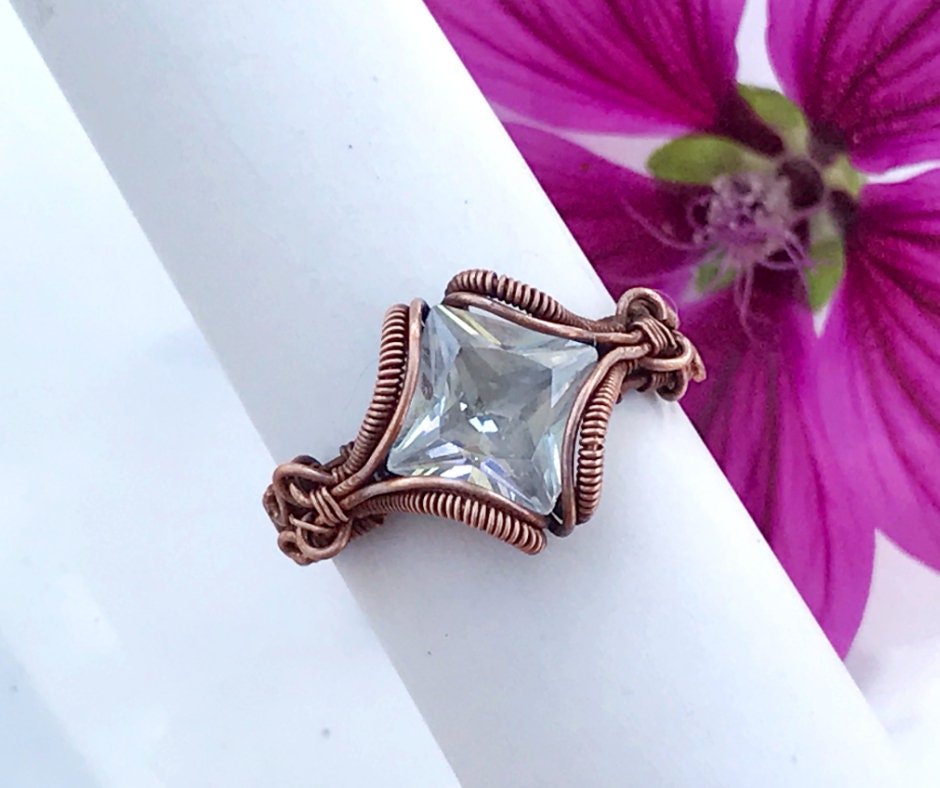 TUTORIAL Marvelous Ring PDF pattern,wire wrap weave