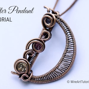 WireArtTutorials Letter D pendant wire wrap tutorial, weaving pattern,DIY jewelry,crystal jewellery making, weaving,wire art tutorials