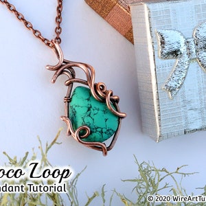 Wire wrap tutorial Loco Loop pendant,necklace crystal DIY jewelry making, wire weaving, wire art tutorials, WireArtTutorials , wire wrapping