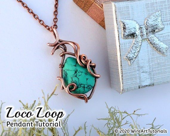 Learn Jewelry Making : Wire Wrapped Pendant Lesson with Wire Wrapping  Technique - Wire Wrap Tutorials