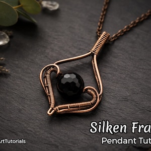 Silkenramshänge, handledning för trådlindning, pärlinfattningsmönster, gör-det-själv-smyckestillverkning, vävning, steg-för-steg-konstsmycken