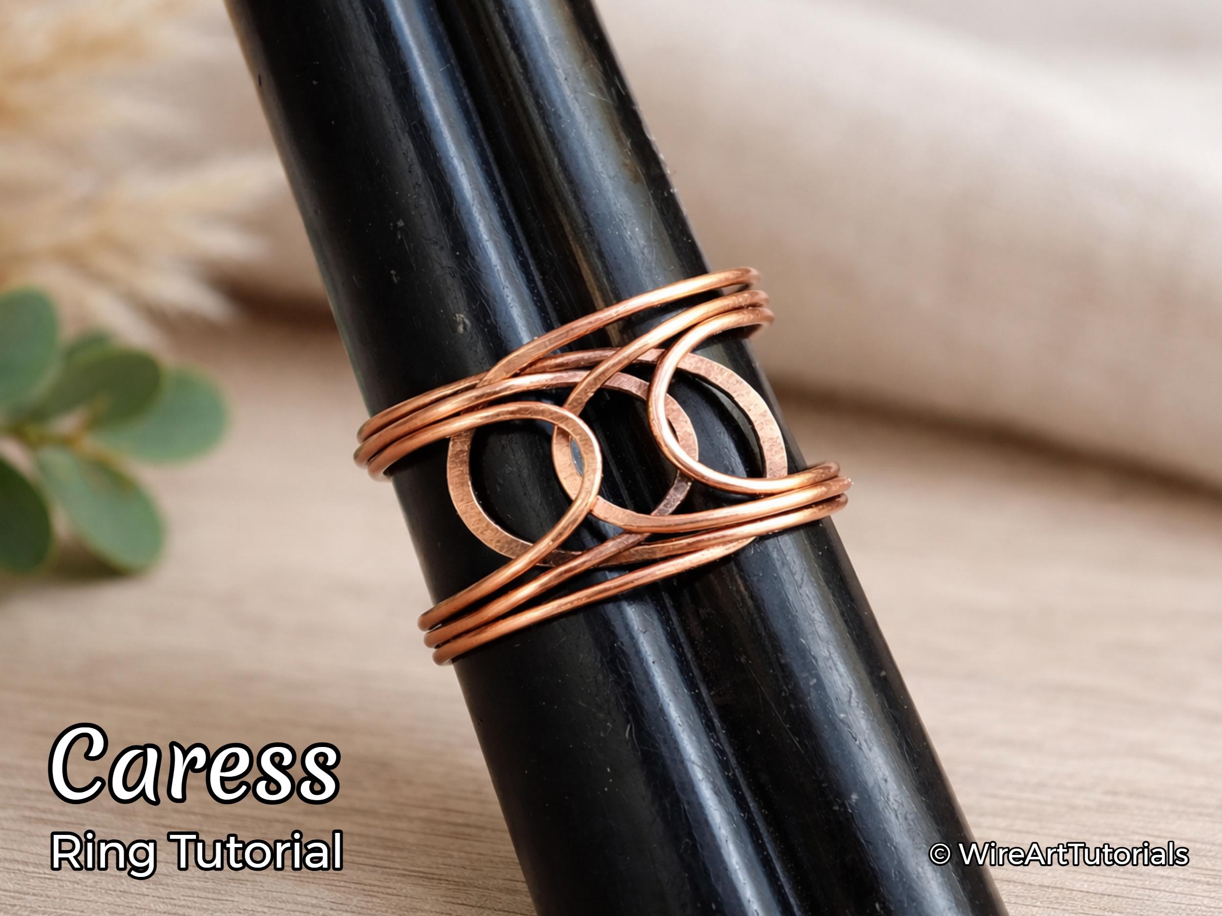 Wire Wrap Tutorial,wire Wrapping Pattern Wirearttutorials Caress Ring ...