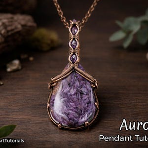 Tutorial per l'avvolgimento del filo metallico, schema per l'avvolgimento del filo metallico WireArtTutorials Ciondolo Aurora a due lati, gioielli fai da te, creazione di gioielli, tessitura del filo metallico, tutorial di wire art