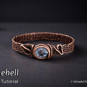 Wire Wrap Tutorial, Drahtgewebe Drahtmuster WireArtTutorials Bluebell Ring, DIY Schmuck,Schmuckherstellung,Draht Weben