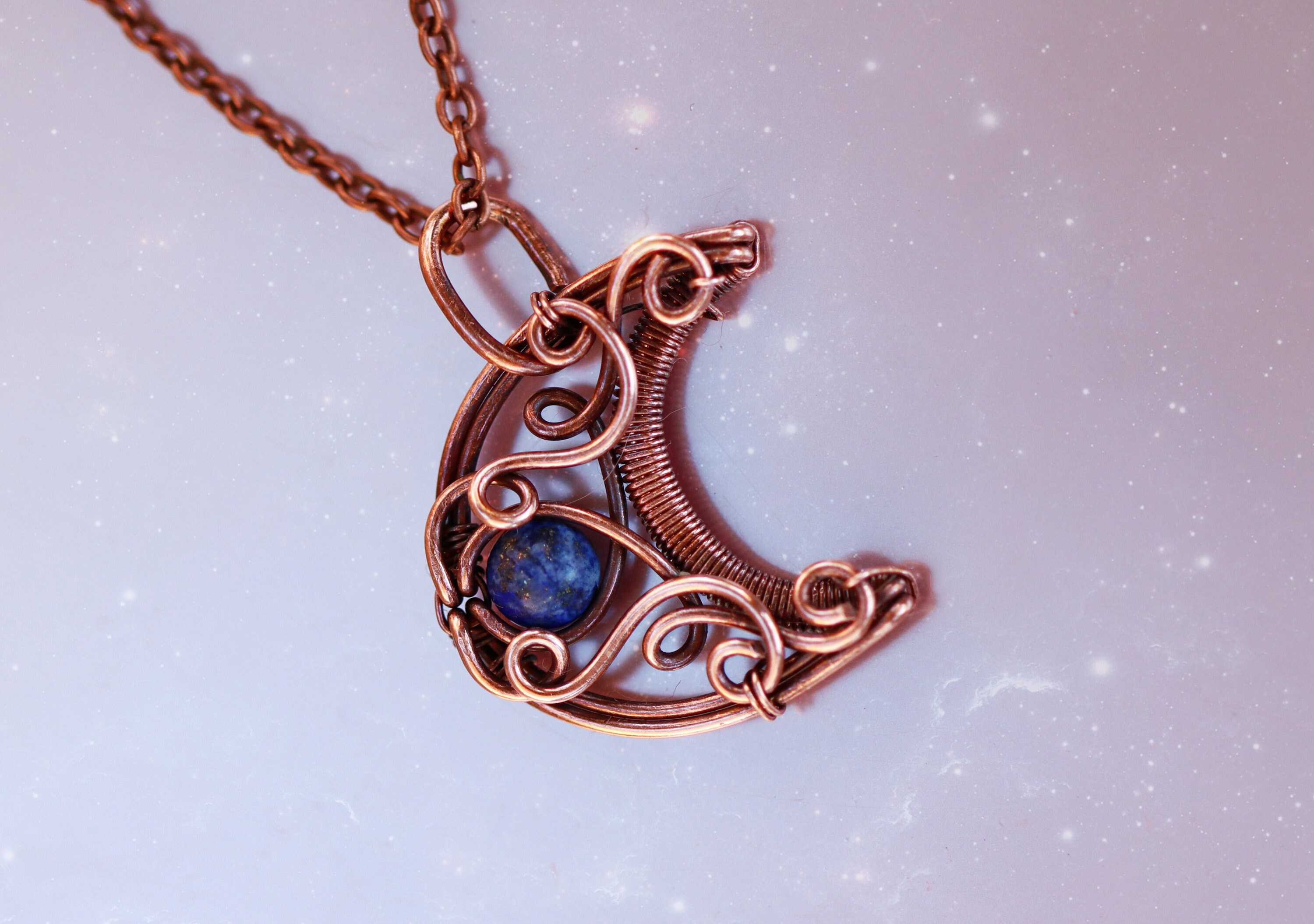 Crescent moon wire wrap best sale