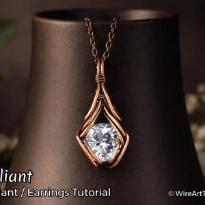 Wire Wrap Anleitung, Kristall Anhänger,Ohrringe Kristall,Ohrringe Kristall ,Ohrringe DIY Schmuckherstellung