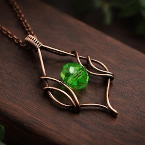 Tutorial WireArtTutorials per realizzare un ciondolo a tulipano in velluto con filo metallico, schema di tessitura, creazione di gioielli fai da te, tutorial di wire art, design di collana di perline immagine 2
