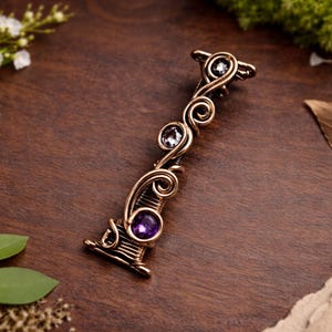 WireArtTutorials Letter I hanger wire wrap tutorial, weefpatroon, doe-het-zelf sieraden, kristallen sieraden maken, weven, tutorials draadkunst afbeelding 2