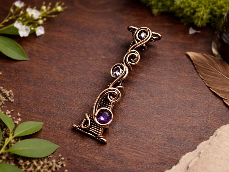 WireArtTutorials Letter I hanger wire wrap tutorial, weefpatroon, doe-het-zelf sieraden, kristallen sieraden maken, weven, tutorials draadkunst afbeelding 2