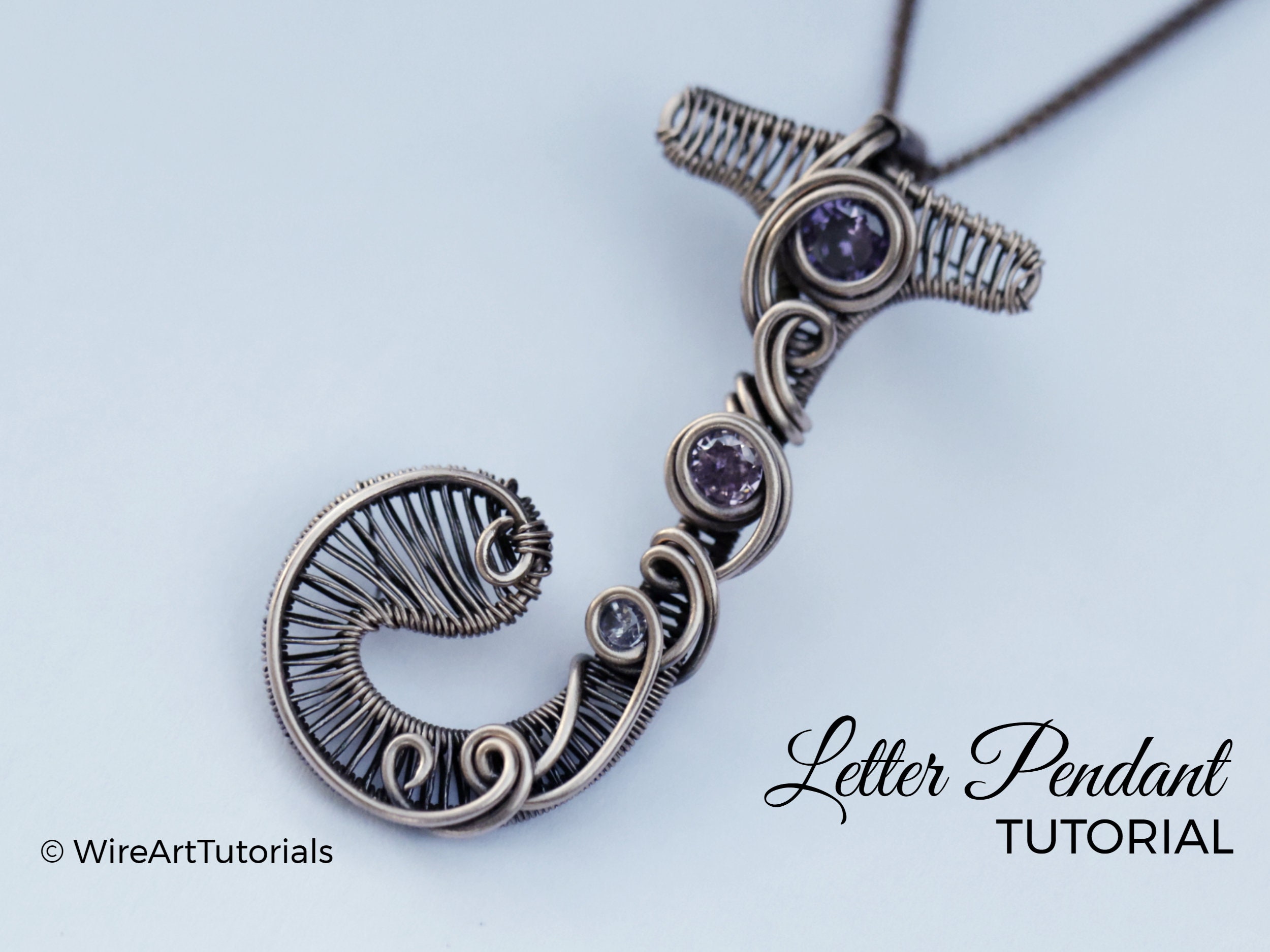 Wire wrap pendant tutorial - Vera, by Kelly Jones. - YouTube