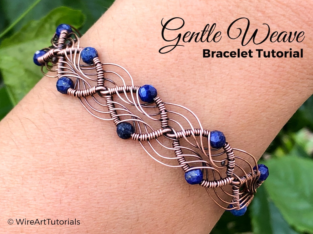 Wirearttutorials Gentle Weave Bracelet Wire Wrap Tutorial, Beading ...