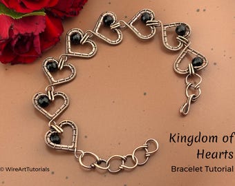 Draht wickeln Armband Anleitung, Perlenkurs, DIY Schmuckherstellung, Weben, Schritt für Schritt Armband