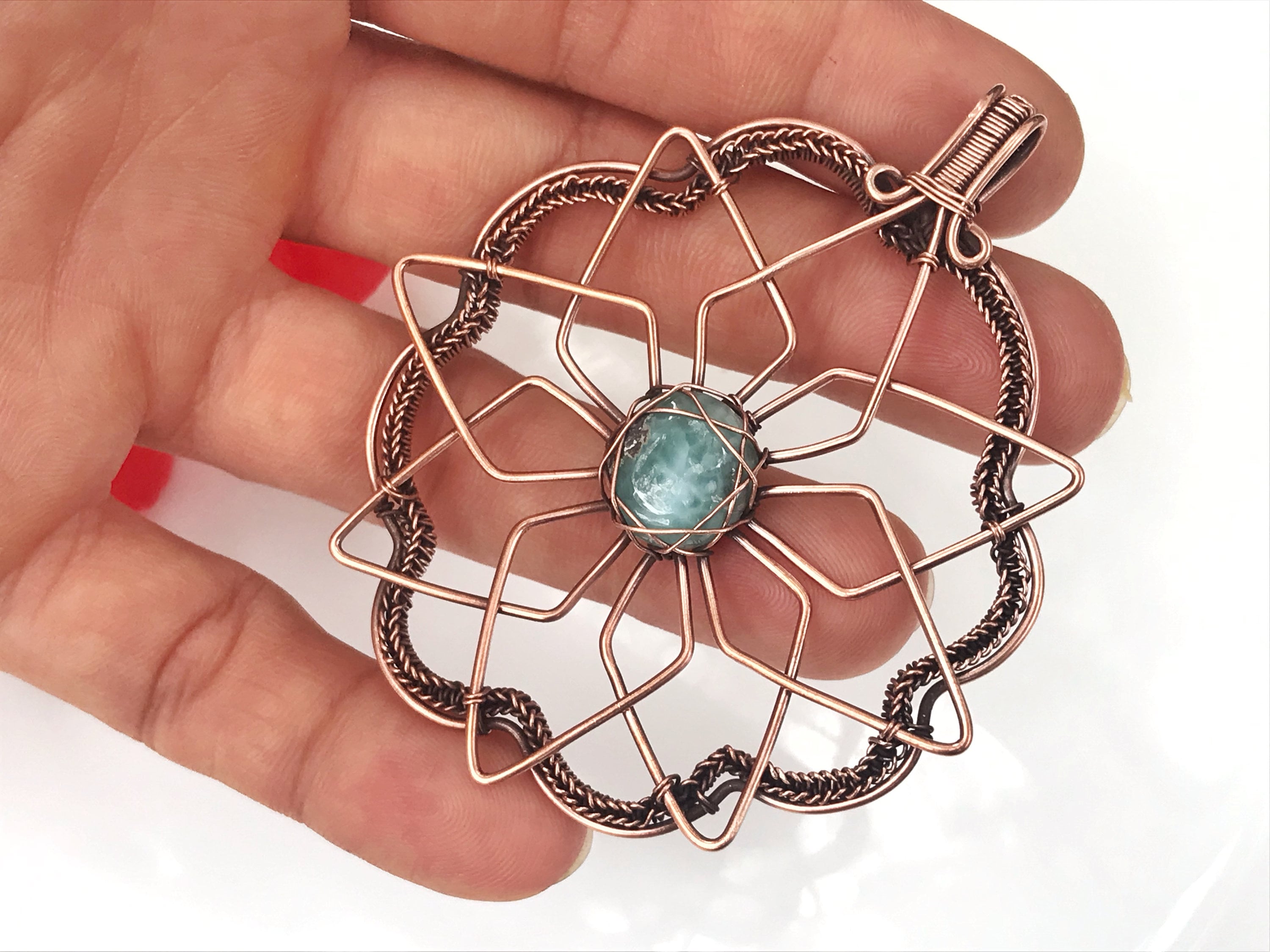 TUTORIAL Flower of Life Mandala pendant PDF pattern,wire ...
