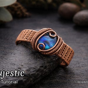 Wire Wrap Anleitung, Wire Wrapping Pattern Wire ArtTutorials Majestic Ring Ring, DIY Schmuck, Schmuckherstellung, Drahtgewebe, Drahtkunst