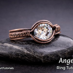 Wire Wrap Tutorial, Draht wickeln, Muster von WireArtTutorials: Angelic Ring, DIY Schmuck Schmuckherstellung, Draht Weben Tutorial