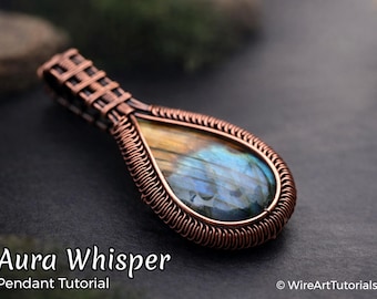 WireArtTutorials Aura Whisper cabochonhanger tutorial, draadwikkelpatroon, doe-het-zelf sieraden maken, weven, inpakken, tutorials draadkunst