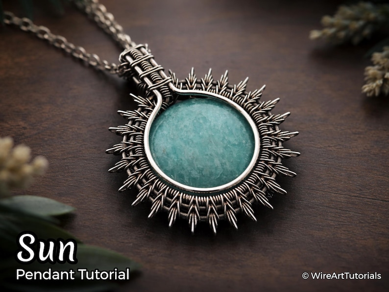 WireArtTutorials Cabochon Anhänger Drahtarbeit Anleitung, Drahtarbeit Anleitung, Drahtarbeit Anleitung, Drahtarbeit, Drahtarbeit Bild 1