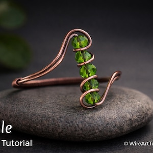 TUTORIAL Belle Ring PDF tutorial ,wire wrapped woven jewelry, bead setting, DIY jewellery making, step by step pattern, beading pattern
