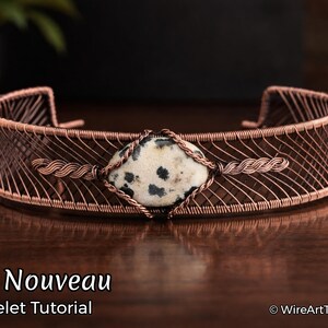 Wire Wrap Tutorial,wire Wrapping Pattern Wirearttutorials Art Nouveau ...
