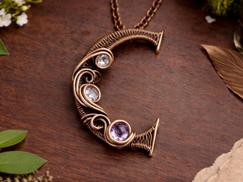 Tutorial de arte em arame para pingente com a letra C, padrão de tecelagem, joias DIY, confecção de joias com cristais, tecelagem, tutoriais de arte em arame imagem 2