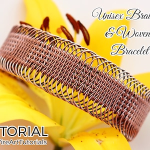 Wire wrap tutorial unisex braided and woven bracelet,DIY jewelry making,wire weaving, wrapping, braiding wireart tutorials, WireArtTutorials