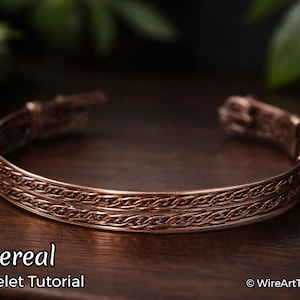 WireArtTutorials Ethereal verstellbares Armband Kupferdraht-Anleitung, Kupferdraht-Anhänger, Draht-Anhänger, Draht-Anhänger, Draht-Anhänger, Draht-Anhänger, Draht-Anhänger