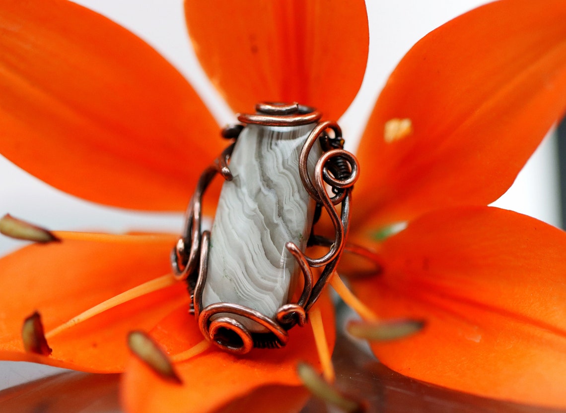 TUTORIAL Art Waves Ring PDF Patternwire Wrap Weave Etsy