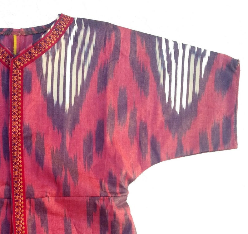 Girls Silk Adras Beautiful Handmade Multicolor Uzbek Robe Dress SALE WAS 149.00