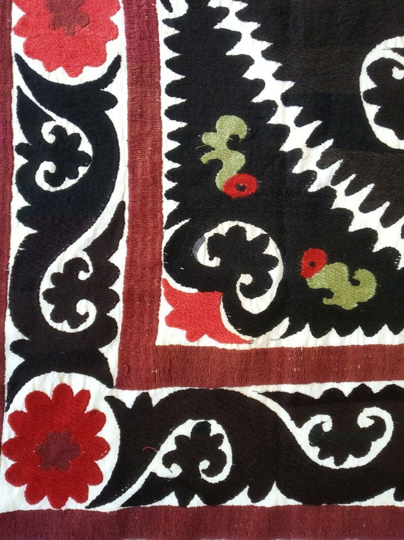 Uzbek Antique Wall Hanging Gift Vintage Hand Embroidery Suzani SALE WAS 349.00