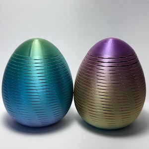 3D Printed Slinky Egg Toy, Desk Fidget Toy (Small, Medium, Large)