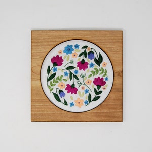 Framing Cross Stitch - Square or Diamond Frame for Finished Stitch or Embroidery // Needlepoint, Embroidery, Crewel, Fiber Art