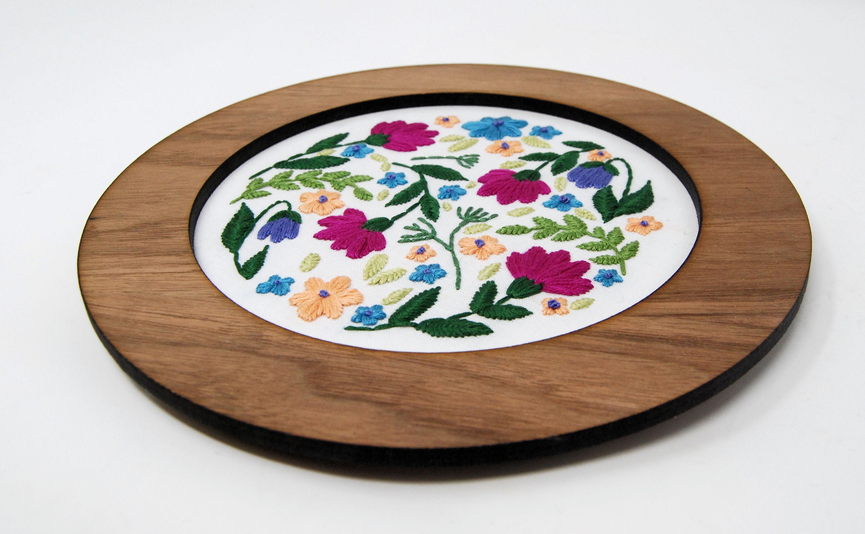 Wood Embroidery Hoop Frame Round/circle Decorative Display for