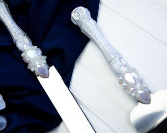 gold wedding cake knife
