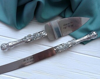 Cake Cutting Set Etsy