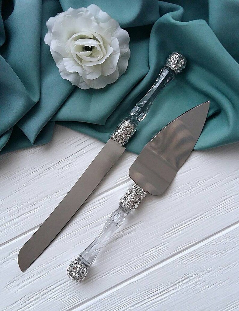 Cake Cutting Set Wedding Cake Knife and Server Cake Serving Etsy