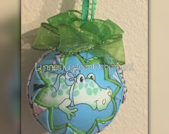 Baby Alligator custom ornament