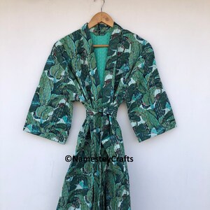 Kantha Jacket Cotton Kantha Kimono Winter Coat Free Size Kimono Kantha Robe Beach Dress House Coat Wrap Dress for Woman, Street Fashionable