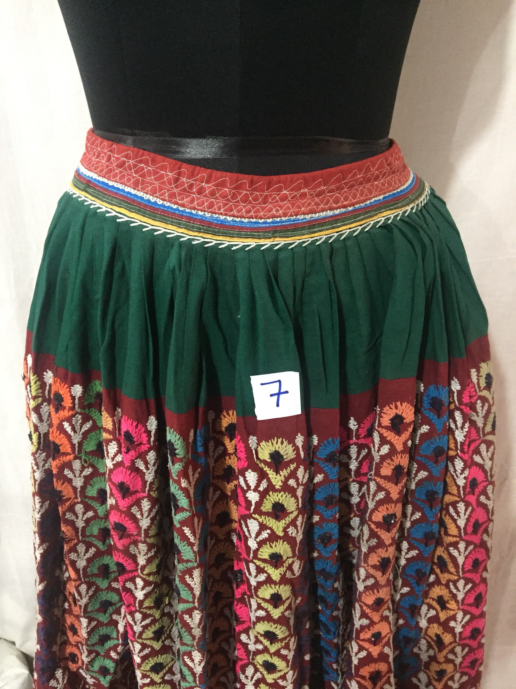 Vintage Hand Embroidery Skirt Women Skirt Belle Dance Skirt Indian