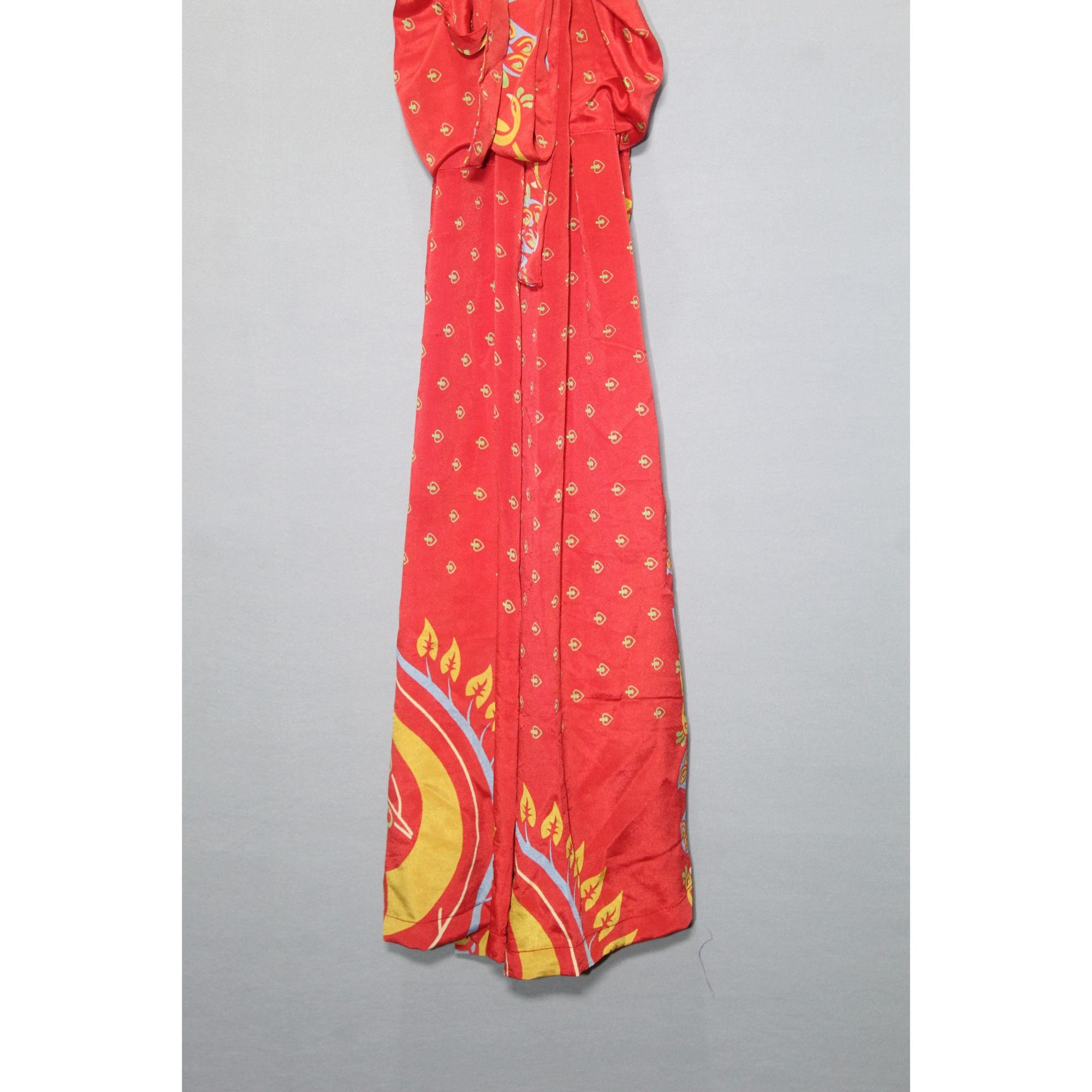 Vintage Kimono Silk Saree Robe Women Bathrobe Maxi Gown - Etsy