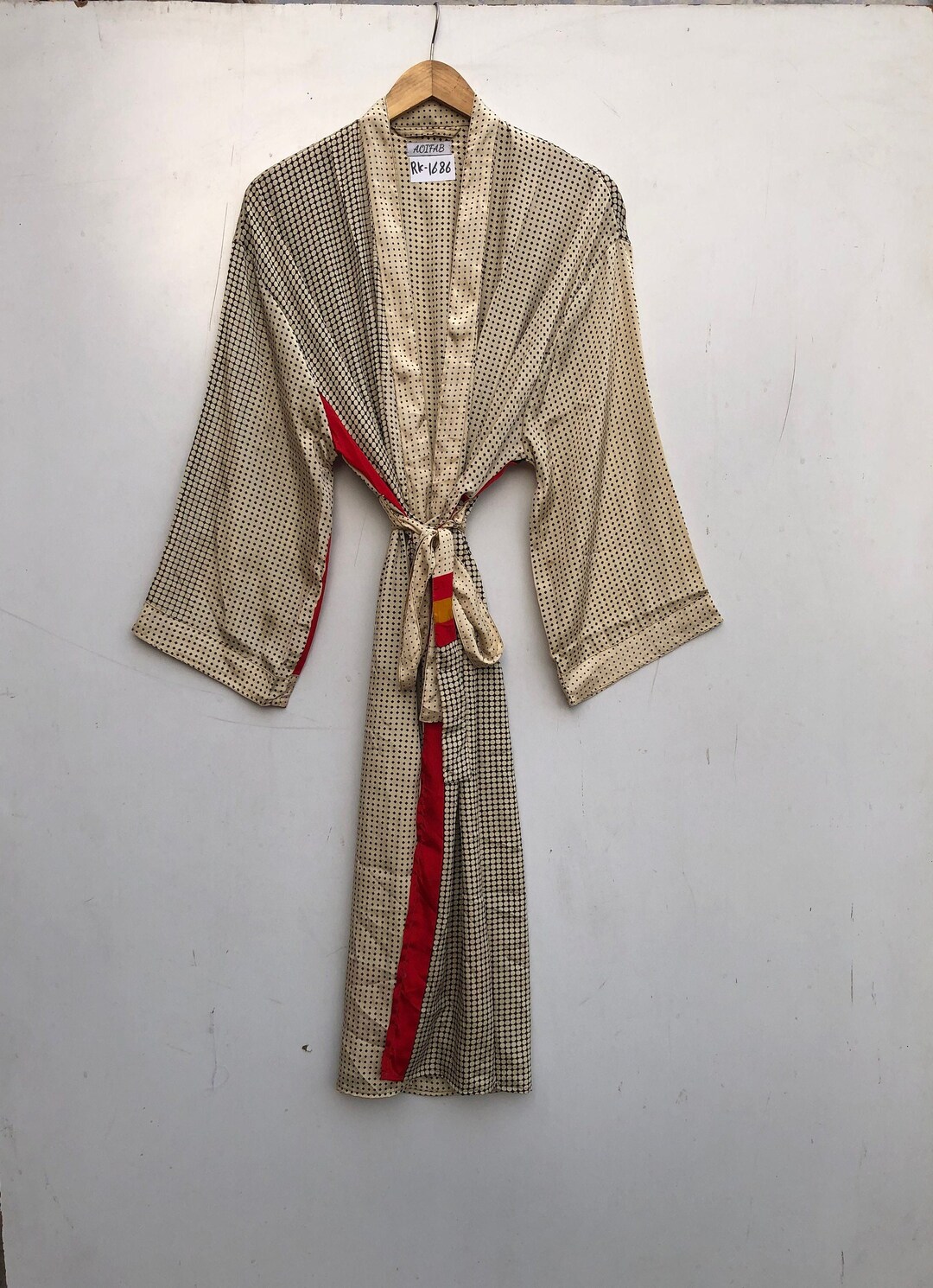 Japanese Kimono Shower Robe Summer Dress Beach Kimono Dress Plus Size ...