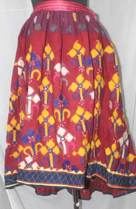 Tribal Skirt  Antique Skirt  Banjara Skirt  Hand E