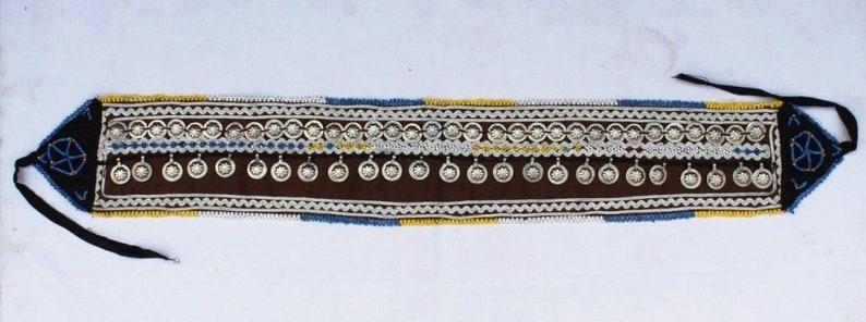 Indian Handcrafted Antique Belt,Afghani Belly Dance Belt,Tribal Banjara Belt,Hand embroidered Waist Belt 1960s Ba43