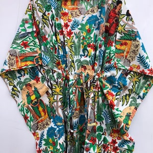 Indian Cotton kaftan, Cotton kaftan, Free size kaftan, Long Cotton kaftan, Soft Cotton Kaftan, Kaftan Dress