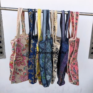Wholesale Kantha Tote Bag: Hand-Stitched Cotton Carry Bag