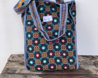 Kantha Bag Recycled Cotton Kantha Bag Hand Stich Bag Handbag Shopping ...